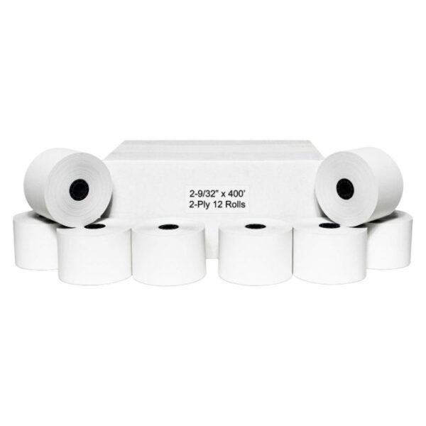 Thermal Paper 2 9/32 x 400 12ct Rolls (Gas Pump)