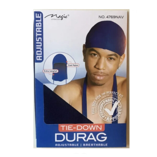 Magic Extra Long Tail Durag Tie-Down Assorted Colors 12ct SKU: