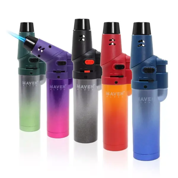 💥 2 X MAVEN ALPHA+ GRADIENT COLLECTION REFILLABLE TORCH JET LIGHTER - 2 PC DEAL