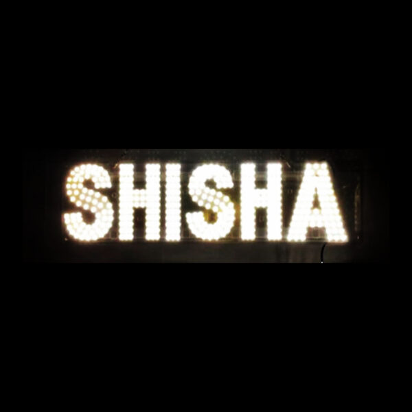 Business Image Led Sign Vegas White (SHISHA)